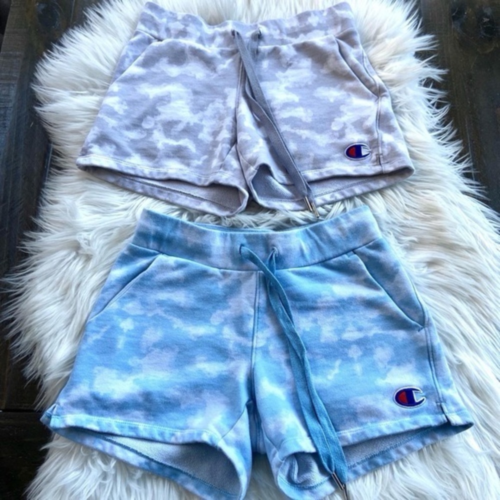 Champion tie dye sweat shorts sz xs